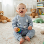 Conjunto Pinguinito - Celeste Jean - Imagen 2